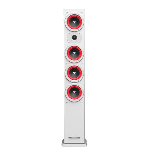 CERWIN-VEGA! Home Audio LA44 4 inch 280 Watts 3-Way Tower Speaker Single Unit (White)