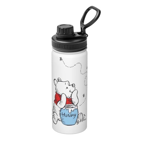 水筒 くまのプーさん (1) 真空断熱 保温 保冷 スポーツボトル ステンレスボトル スポーツ飲料対応 漏れない 直飲み530ml 誕生日 プレゼント