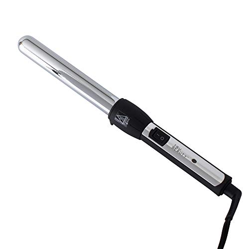 Tru Beauty, Curling Wand Set with Chrome Titanium-Coated Barrel for All Hair Types - Silver, 1-inch
