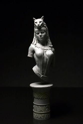 Busto de resina 1/10 de guerrera antigua con finos detalles para montar