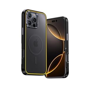 AOHI for iPhone 16 Pro Max Case Compatible with MagSafe, Military Grade Drop Protection Slim Magnetic Shockproof Phone Case for 6.9-Inch iPhone 16 Pro Max, Black