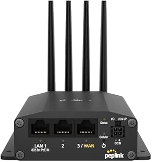 Peplink Robust mobile router 5G MAX BR1 Mini 5G, redundant SIM slots and integrated eSIM, Ethernet LAN connections (without Wi-Fi or GPS), expandable to dual WAN router: electronic