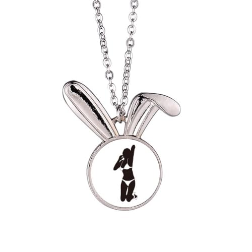 Collier pendentif lapin femme Hot Underwear idee cadeau anniversaire romantique