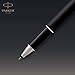 PARKER Sonnet Rollerball Pen, Matte Black Lacquer with Palladium Trim, Fine Point Black Ink (1931523), Matte Black and Chrome