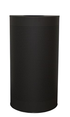 Caneca de Basura Comercial Moderna de Metal de 12 galones Negro miniatura 2