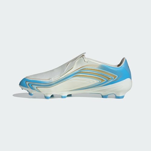 adidas Unisex F50 Messi League Firm Ground Football Boots Shoes, Ivory/semi Blue Burst/Icey Blue, 36 2/3 EU – Ansicht 2