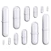 Magnetic Stir Bar PTFE Magnetic Stirrer/Mixer Bar. Spinbar Teflon Octagon Magnetic Stirring Bar, 12 Pcs Set, White