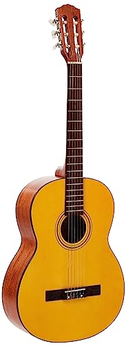 Image of Fender ESC105 Educational series Classical Acoustic Guitar, Ideal Guitar For Beginners, 4 /4 size, Natural, includes a Guitar Gig Bag