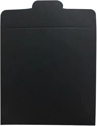 Miniatura 3 de 25 fundas de CD y DVD de papel kraft negro, sobres de cartón para almacenamiento de CDDVD