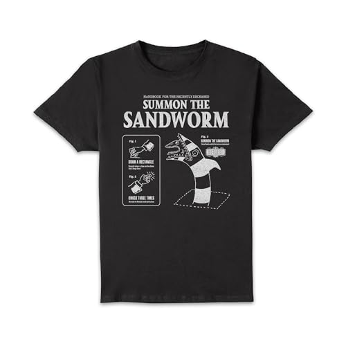 Image of Zavvi Beetlejuice Sandworm Instructional Unisex T-Shirt - Black XXL