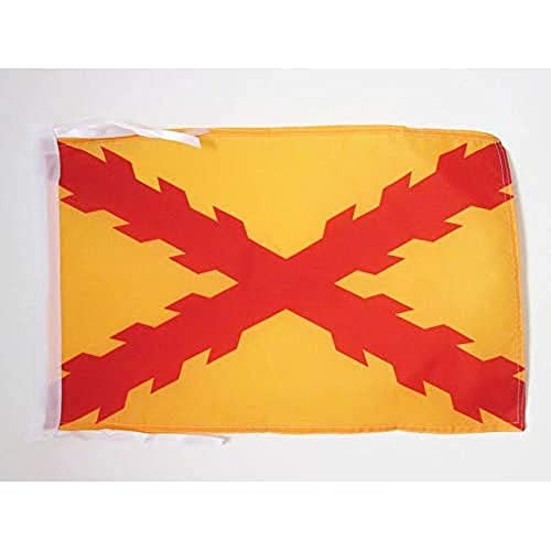 AZ FLAG, Spain Tercio Morados Viejos Flag, 18'' x 12'', 100% Polyester spanish army Small Banner with Two Cords