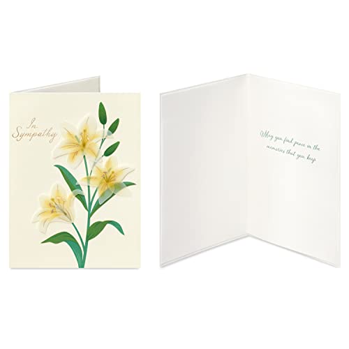 Image of Papyrus Deluxe Boxed Sympathy Card Assortment, Flowers and Butterflies (4-Count)