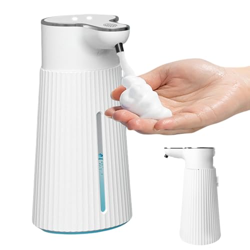 Distributeur De Savon Automatique, Distributeur De Savon Automatique Mural, Distributeur Gel Douche, Distributeur Gel Douche, Chargement USB-C Distributeur Savon Liquide Avec Capteur Infrarouge Maison