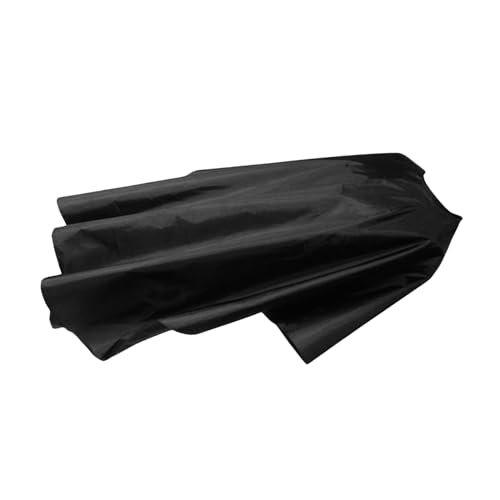 Capa para peluquería negra de poliéster pongee 120x150 cm