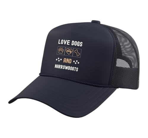 Love Dogs Canals & Barges Trucker Hat Navy