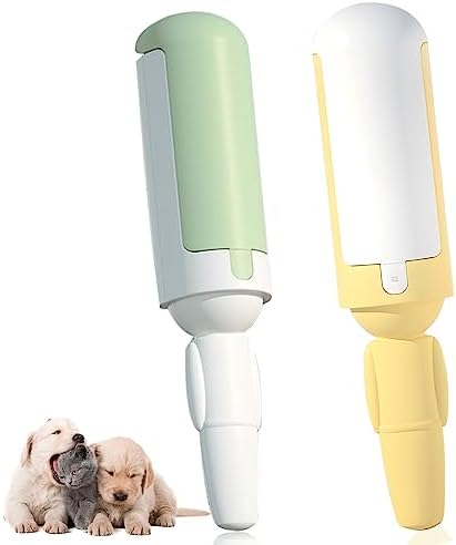 2 Pieces Lint Roller Pet Hair: Pet Hair Remover Lint Roller for Cat Hair and Dog Hair, Reusable Lint Brush Lint Roller for Pet Hair, Suitable for Sofa, Bed, Carpet, Clothes