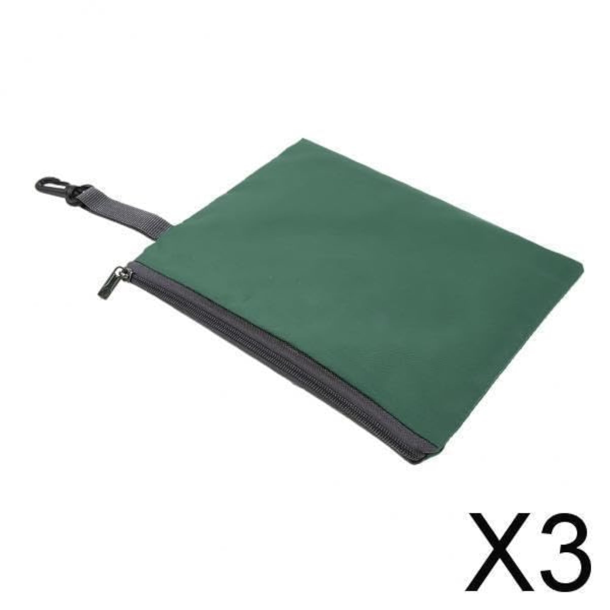 3-Pack Waterproof Storage Bag Pouch Travel Organiser, Green