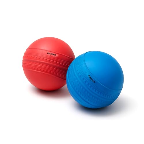 Image of Multi Color Rubber Stumper Cricket Ball Durable Standard Size, Lightweight, Practice & Training, High Grip, Bounce, Outdoor & Indoor Use, for Gully Cricket, Adults & Kids