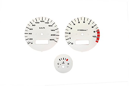 White Speedometer and Tachometer gauges for Honda XL1000V Varadero 1999-2002