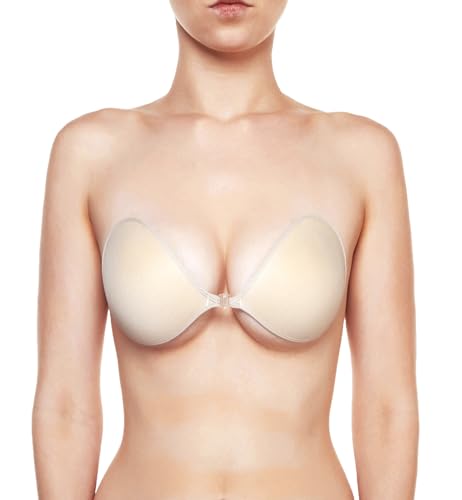 The NuBra Feather-Lite Super Light Adhesive Bra #F700, Nude, D