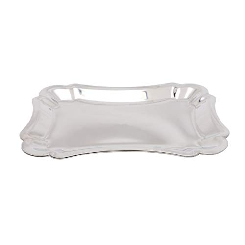 Hemoton 2pcs Stainless Steel Cake Pan, Rectangle Jelly Roll Pan,Cake Plate, Baking Pans, Toaster Oven Pan,Barbeque Grill Pan,Deep Cookie Pans, Cake Trays Party Restaurant (Medium)