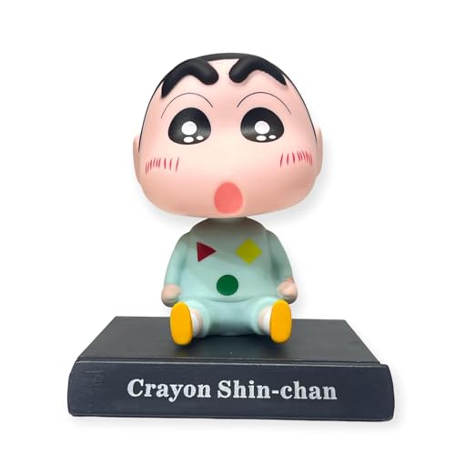 Image of Super Hero Shin- chan 3 Action Figure Limited Edition Bobblehead with Mobile Holder for Car Dashboard, Office Desk & Study Table