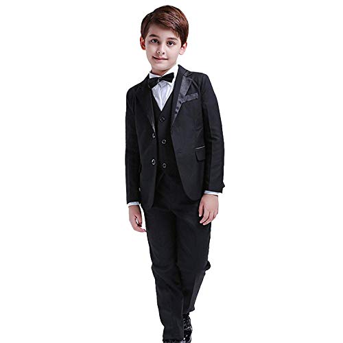 キッズ スーツ 男の子 フォーマルスーツ タキシード 子供服 ボーイズスーツ 5点セット 小学生 セット 卒業式 紳士服 ホワイトシャツ ベスト ズボン 蝶ネクタイ 制服 冠婚葬祭 受験式 入園式 結婚式 発表会 (100) キッズ スーツ 男の子 フォーマルスーツ タキシード 子供服 ボーイズスーツ 5点セット 小学生 セット 卒業式 紳士服 ホワイトシャツ ベスト ズボン 蝶ネクタイ 制服 冠婚葬祭 受験式 入園式 結婚式 発表会 (100)