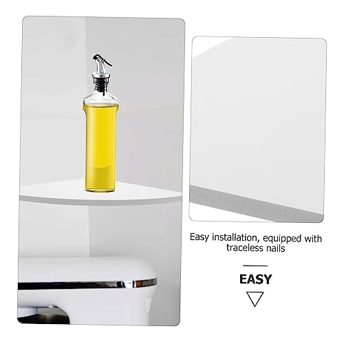 Étagère murale d'angle flottante Mobestech facile à installer en PVC blanc résistant - 6