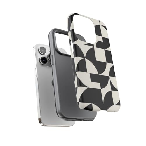 Coque rigide mate pour iPhone 14 Pro antichoc et anti-traces géométrique - 3