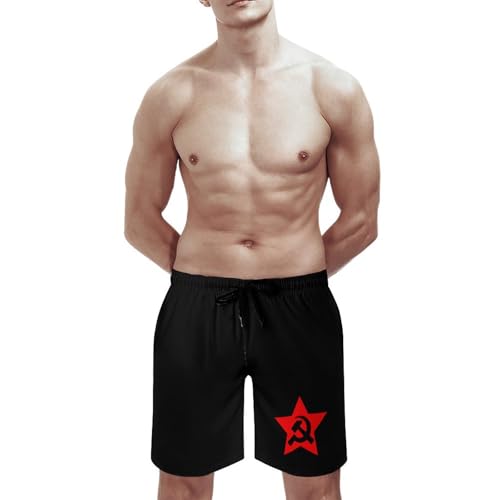 Men's Swim Trunks Flag of Costa Rica Beach Shorts with Pockets Mesh Lining Swimwear Bathing Quick Suits2