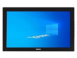 Yashi Touch-Monitor mit 10 Tasten, 23,6", IPS 1920x1080, 250cd/m2, Mini HDMI, 1x USB 2.0, SD Cardreader, Vesa, Multimedia, Geringer Stromverbrauch, Schwarz