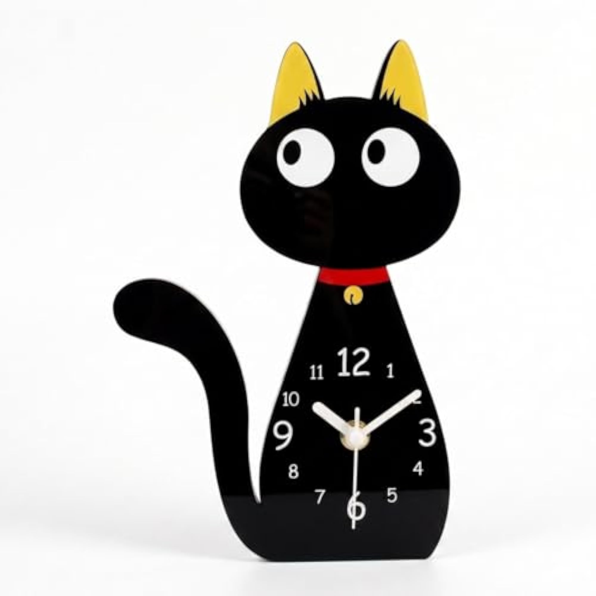 Cat Table Clock Decoration