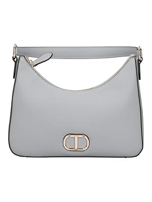 TWINSET Milano Borsa a spalla con Oval T Blue Tear