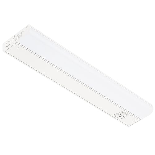 Image of GETINLIGHT Dimmable Hardwired Only 3 Color Under Cabinet LED Lights, 24-inch, Soft White(3000K), Bright White(4000K), Daylight White(5000K), Matte White Finished, ETL Listed, IN-0201-13-WH-345K | Choose from 3000K, 4000K, or 5000K. Dimmable with a matte white finish. ETL Listed. Model: IN-0201-13-WH-345K
