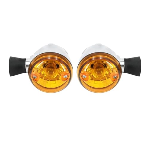 Boîtier de clignotant moto LED ambre en métal durable - 6