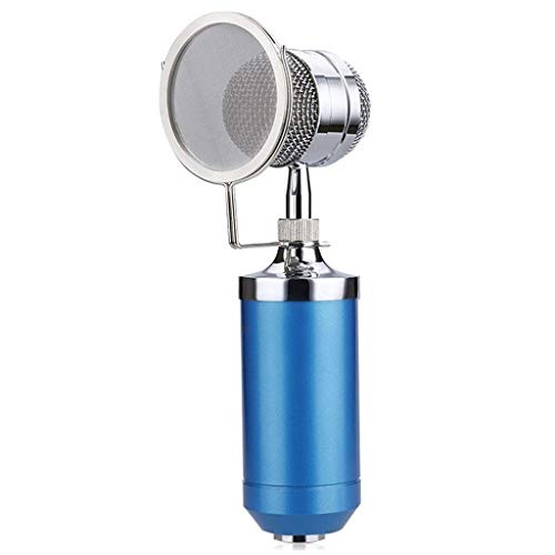 Microphone set avec shock mount métallique anti-vibration bleu - 2