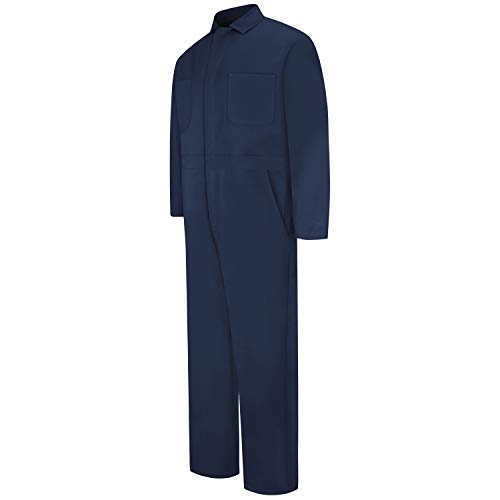 Red Kap mens Snap-front Cotton overalls and coveralls workwear apparel, Navy, 52 US by Red Kap - Used condition - US$22.75