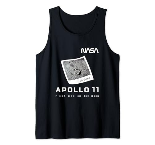 NASA Apollo 11 Astronaut erster Fußabdruck Mond Tank Top