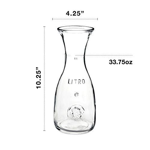 Bormioli Rocco Misura wijnkaraf, met vulstreep bij 0,25 l, glas, transparant, 1 stuks - Afbeelding 3