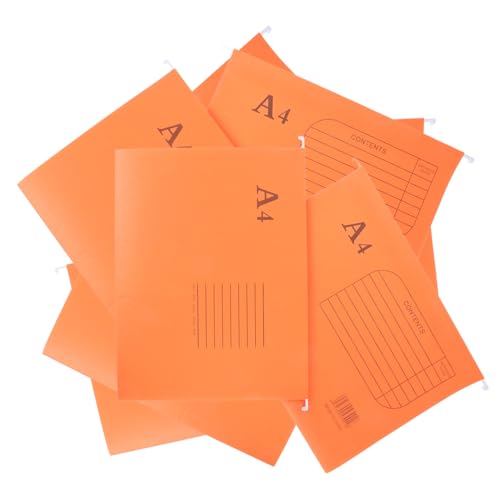 GANAZONO 10Pcs File Folder Hanging File Holder Organizer for Documents Wear Resistant Frame Mixed Colors for Office Storage Compatible with Standard Filing Cabinets