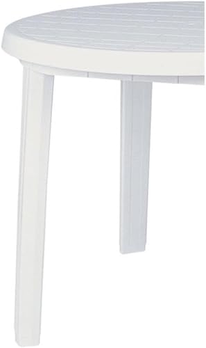 Miniatura 6 de Compamia Ronda - Mesa de comedor redonda de resina de 36 pulgadas, color blanco, grado comercial