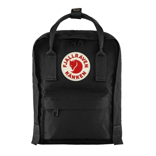 Fjällräven F23561 Unisex Rucksack Kånken Mini, black, 20 x 13 x 29 cm, 7 Liter, 23561-550
