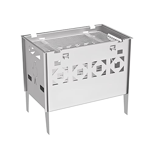 Barbacoas de Carbon y Leña Exterior Estufa de Leña Pequeña Camping Incluye Parrilla Ideal para Camping y Actividades Al Aire Libre Barbacoas de Carbon y Leña Exterior Estufa de Leña Pequeña Camping Incluye Parrilla Ideal para Camping y Actividades Al Aire Libre