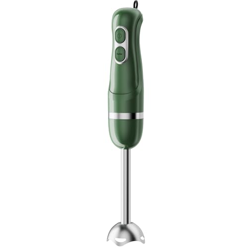 Image of Turelar Immersion Blender Handheld, Corded Electric Blenders Portable Stick Mixer with 2 Mixing Speed and Stainless Steel Blades Emulsifier for Effortless Blending Soup, Smoothies, Puree or Baby Food