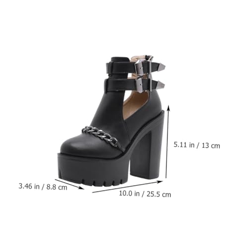 Bottines à rivets et chaînes Beaupretty aux finitions soignées