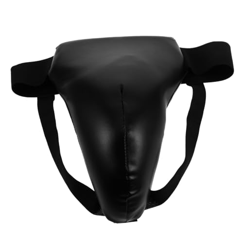 BESTYASH Boxing Groin Protector for Kids Adjustable Crotch Guard with Pu Abs Sponge Comfortable Breathable Protective Gear for Martial Arts Training and Competition