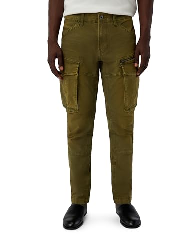 G-STAR Rovic Zip 3D Regular Tapered Pants, Pantaloni, Uomo, Verde Scuro (Vintage Dust Dark Olive D02190-E172-H516), 29W / 30L