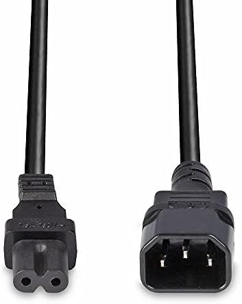 Lindy 1m IEC C14 to IEC C7 / Figure 8 Extension Power Cable, Black