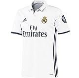 adidas H JSY Y LS Camiseta 1ª Equipación del Real Madrid CF 2015/16, Niños, Blanco/Morado, 9-10 años