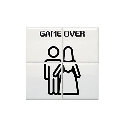 Carreaux céramique décoratifs 20x20 cm décoration murale humour jeux vidéo geek